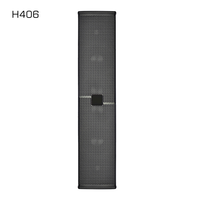 Haut-parleur colonne coaxial passif H406 4 x 6,5 pouces, 129 dB SPL max, en contreplaqué, pour sonorisation PA, idéal pour églises, scènes et événements en direct