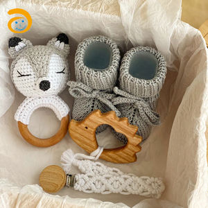 Juguetes de peluche hechos a mano, animales, oso, conejo, <span class=keywords><strong>zorro</strong></span>, muñeco de punto de ganchillo, 2021 - Product Image 1