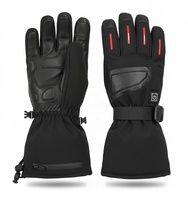 Gants chauffants pour le ski d'hiver, imperméables, coupe-vent, antidérapants, compatibles avec les écrans tactiles, avec sangle de poignet réglable, mitaines pour le ski