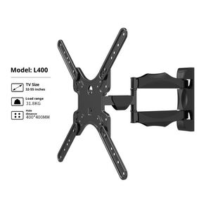 Support mural pour téléviseur à <span class=keywords><strong>bras</strong></span> <span class=keywords><strong>articulé</strong></span> à mouvement complet, robuste, réglage de la rotation et de l'inclinaison, acier fixe pour 10 à 85 pouces - Product Image 1