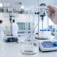 Polyacrylamide Cationique (CPAM) Acide Adapté pour l'Étanchéité et la Coagulation des Eaux, Pureté 99%, Produits Chimiques pour le Traitement des Eaux de Boues d'Élevages Porcins