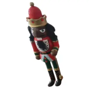 Custom Black African American Wooden Ornaments Nutcracker Christmas Figurine Toys Gifts Dolls Decorations Nutcracker