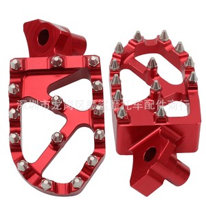 Pédales larges rouges pour modification de moto Cr250r Cr125r Cr50 - Product Image 4