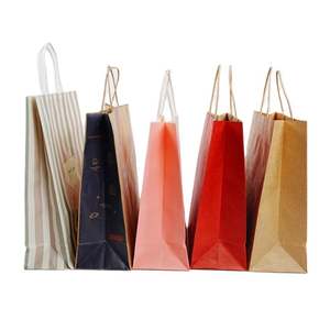 Sacs d'épicerie en papier kraft écologiques personnalisés en gros avec logos imprimés - Product Image 4