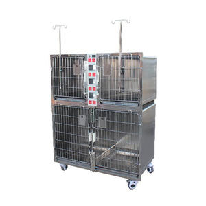 YSVET1220D cage d'embarquement vétérinaire pour animaux de compagnie en acier inoxydable 304 avec <span class=keywords><strong>prise</strong></span> de <span class=keywords><strong>courant</strong></span> - Product Image 1