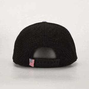BSCI Wholesale Custom 6 Panel Sport <b>Flat</b> Brim Performance Unisex <b>Hat</b> High Quality Rubber Patch Logo Polyester Hip Hop Fashion - Product Image 5