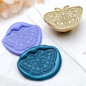 Série Merveilles Naturelles : Tampon à Cire Scellante avec Tête en Laiton pour Estampage, Thème Animal, Décoration pour Artisanat Papier - Product Image 1