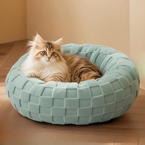 Hot Sale Warm Solid Luxury Cat Bed Cave Dog Bed Soft Plush <b>Mat</b> All Seasons Removable Washable for Small Medium <b>Large</b> Pets - Product Image 1