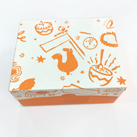 Boîte de burger en carton de poulet frit français à emporter en papier de qualité alimentaire boîte de papier de restauration rapide