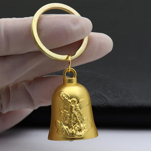 자동차 가방 장식 보석 열쇠 고리 액세서리에 대한 빈티지 작은 금속 벨 과달루페 펜던트 - Product Image 4