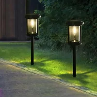 Vertak Extérieur Led Solaire Lumières Étanche Paysage Éclairage Voie Pelouse Décorer Solaire Jardin Lumières