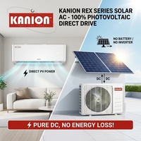AC Tenaga Surya 3 in 1 R32 12000Btu PV Direct DC/AC Hybrid Solar AC Inverter 220V 50Hz Tropis