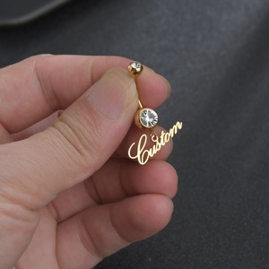 <span class=keywords><strong>Piercing</strong></span> all'<span class=keywords><strong>Ombelico</strong></span> Personalizzato Qiuhan ODM in Acciaio Chirurgico Dorato con Zirconi, Gioielli per il Corpo Hip Hop, Anelli per <span class=keywords><strong>Ombelico</strong></span> Personalizzati, Regalo - Product Image 6