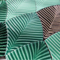 Carreaux de porcelaine de style marocain, bleu vert moderne fait à la main, personnalisé, villa, salle de bains, décor mural, arrière-plan, carreaux émaillés