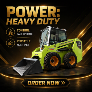Remote Controlled Diesel 1 Ton Mini Backhoe Loader Front Wheel Loader Earth-Moving Construction Machinery Fully Hydraulic System