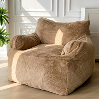 Canapé pouf en forme de L inclinable sur mesure, rembourrage en éponge, dossier haut, tissu en velours côtelé moderne, confort doux, salon
