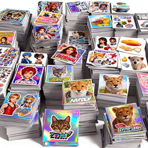 Custom Waterproof Printing <b>logo</b> Packaging Gloss Vinyl Holographic Custom Transfer <b>Sticker</b> - Product Image 6