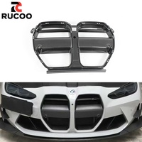 Lèvre de calandre M Performance en fibre de carbone sèche, style V, pour BMW G80 G81 M3 G82 G83 M4, finition haute brillance époxy