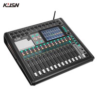 Console de mixage numérique professionnelle 20 canaux avec faders motorisés télécommandés, 16 DSP et écran tactile 7 pouces