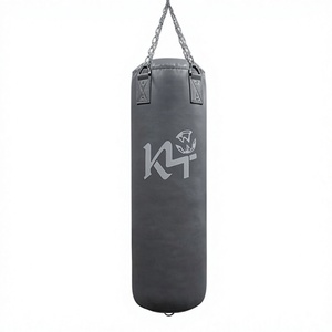 Sac de frappe en cuir PU robuste pour la boxe et le kickboxing, à remplir de sable, pour l'entraînement en salle de sport pour adultes - Product Image 1