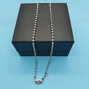 도매 CH S925 마크 앵커 레터 크로스 플라워 남성용 목걸이 유럽 및 미국 빈티지 스타일 - Product Image 3