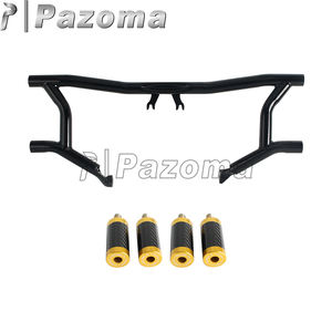 Protector de motor de jaula de barra de choque de clavija de carretera negra para motocicleta Harley Touring FLH FLTR 2014-2025 - Product Image 6