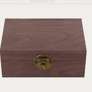 Caja de Almacenamiento de Madera de Pino, Rectangular, de Madera Maciza, con Tapa Abatible, para Joyería de Escritorio - Product Image 5