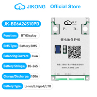 JIKONG JKBMS JK-BD6A24S10PD 100A Pengisian/Pengosongan Daya 8s-24s Baterai LiFePO4 Inverter BMS Inti Logam PCB & PCBA Bersertifikat CE