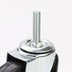 Universal <b>Caster</b> <b>Wheel</b> 4 Inch Solid Rubber With Brake Ball Bearing Swivel Locking Mechanism For Machinery General Use - Product Image 1