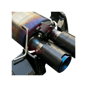 Kit d'échappement et diffuseur arrière Vortex Blue Burnt Titanium Valvetronic pour BMW 650i F06 F12 F13 4.4T V8 Racing Quad Carbon Tips - Product Image 3