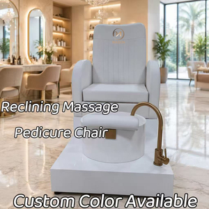 Poltrone Pedicure di Lusso Eleganti <span class=keywords><strong>e</strong></span> Confortevoli con Doccia Massaggiante, Seduta Reclinabile <span class=keywords><strong>e</strong></span> Sistema Jet Senza Tubi per Saloni di Bellezza <span class=keywords><strong>e</strong></span> <span class=keywords><strong>Spa</strong></span> - Product Image 1