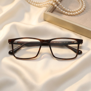 Monturas de gafas rectangulares de borde completo, color sólido, anti-UV, para adultos, unisex, corrección de la visión - Product Image 1
