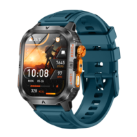 Montre connectée LED d'extérieur 1200mAh 2.01" avec appels sans fil, boussole, suivi de santé 24h/24, étanche IP68, montre connectée sportive HT49