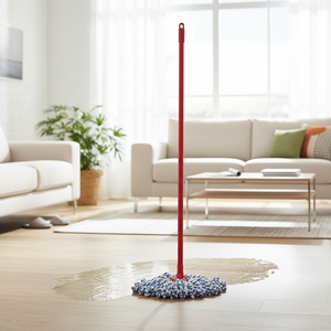 Mopa Plana de Microfibra Yilmaz Firca, Resistente, de 120 cm, con Mango de Plástico de 120 cm, Absorción de 10-20s, Toalla de Limpieza para Pisos Mojados, para Uso Doméstico - Product Image 3
