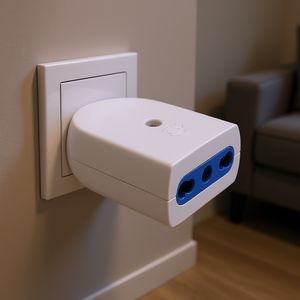 Electrical <b>Socket</b> 2P+T 10/16A Plug With Blue Insert For Home Use - Product Image 3