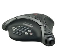 Teléfono de Conferencia Dual IP/Audio Poly VS300 con Altavoz, Teléfono Ejecutivo Premium de Alta Definición con Manos Libres