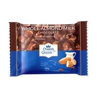 Tablette de Chocolat Noir Saveur Café Intense Noisettes & Amandes, 100% Pur Beurre de Cacao, Noix Entières Croquantes Commande en Gros