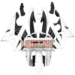 Kit de carrocería para <span class=keywords><strong>KAWASAKI</strong></span> NINJA ZX 6R 636, blanco y negro, 35LQ.16, <span class=keywords><strong>ZX6R</strong></span> 94, 95, <span class=keywords><strong>96</strong></span>, 97, 600CC, ZX636, 1994, 1995, 1996, 1997, carenado - Product Image 1