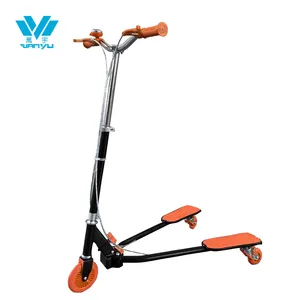 Alla deriva di Sport Dei Capretti 3 Ruote Pieghevole Altalena Drago Tri Scooter Winged Spingere Movimento