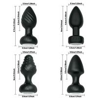 Fernbedienung Vibrierender Silikon Butt Plug Swinging Rotierender Anal Plug Vibrator für Männer Frauen Anal Sexspielzeug