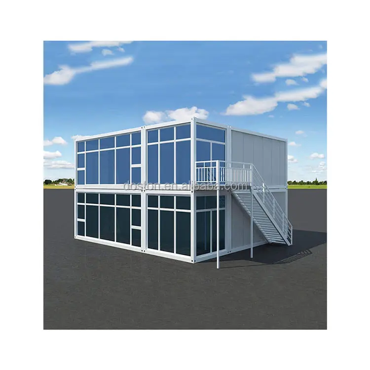 Casa modular Luxo Light Steel 20ft Prefab Container House 40ft Prefab Shipping Container Casas para venda