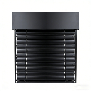 Persianas Exteriores de Aluminio de 80 mm, Persianas Venecianas Exteriores Motorizadas Eléctricas Personalizadas de Fábrica, Impermeables y Resistentes al Viento - Product Image 1