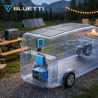 Système de stockage d'énergie puissant 5 kVA pour camping-car, capacité 122 kWh, générateur solaire MPPT Lithium-Ion pour camping-car et vie nomade intensives