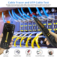 Testeur de câble réseau Rsrteng CT66, traceur de fils RJ45/RJ11/UTP/STP, détection de défauts de ligne téléphonique, court-circuit, NCV, POE