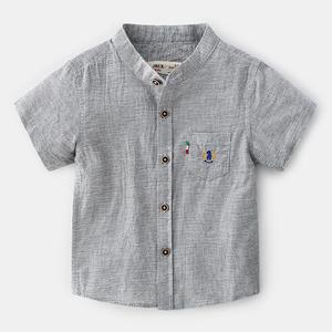 Camiseta de Algodón a Cuadros para Niños, con Botones, Cuello Alto, Personalizada, de un Proveedor Chino - Product Image 6