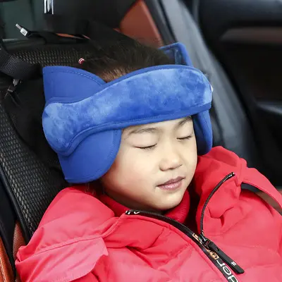 Safety adjustable car kids baby neck relief head support band sleep strap