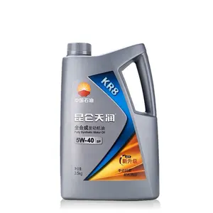 Precio de aceite de motor completamente sintético Kunlun Tianrun 5E40 SP aditivos de aceite de motor en China aceite de motor móvil Super