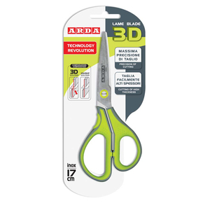 ARDA - Forbici in Acciaio Inossidabile Bicolore 3D REVOLUTION 17CM - Product Image 1