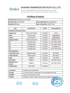 Ticari Gıda Sınıfı Pancar Suyu Tozu, Kökten Elde Edilen Bitkisel Ekstrakt, Vitamin Zengini, 1kg Minimum Sipariş Adedi - Product Image 2
