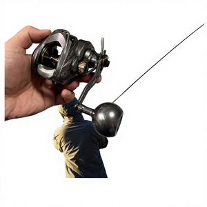 <span class=keywords><strong>Moulinet</strong></span> de pêche à lancer à grande vitesse pour gaucher, 15 kg de résistance maximale, rapport de transmission 6.5:1, en métal, pour la pêche à la carpe, au brochet, aux prédateurs, en eau douce et en eau salée - Product Image 4